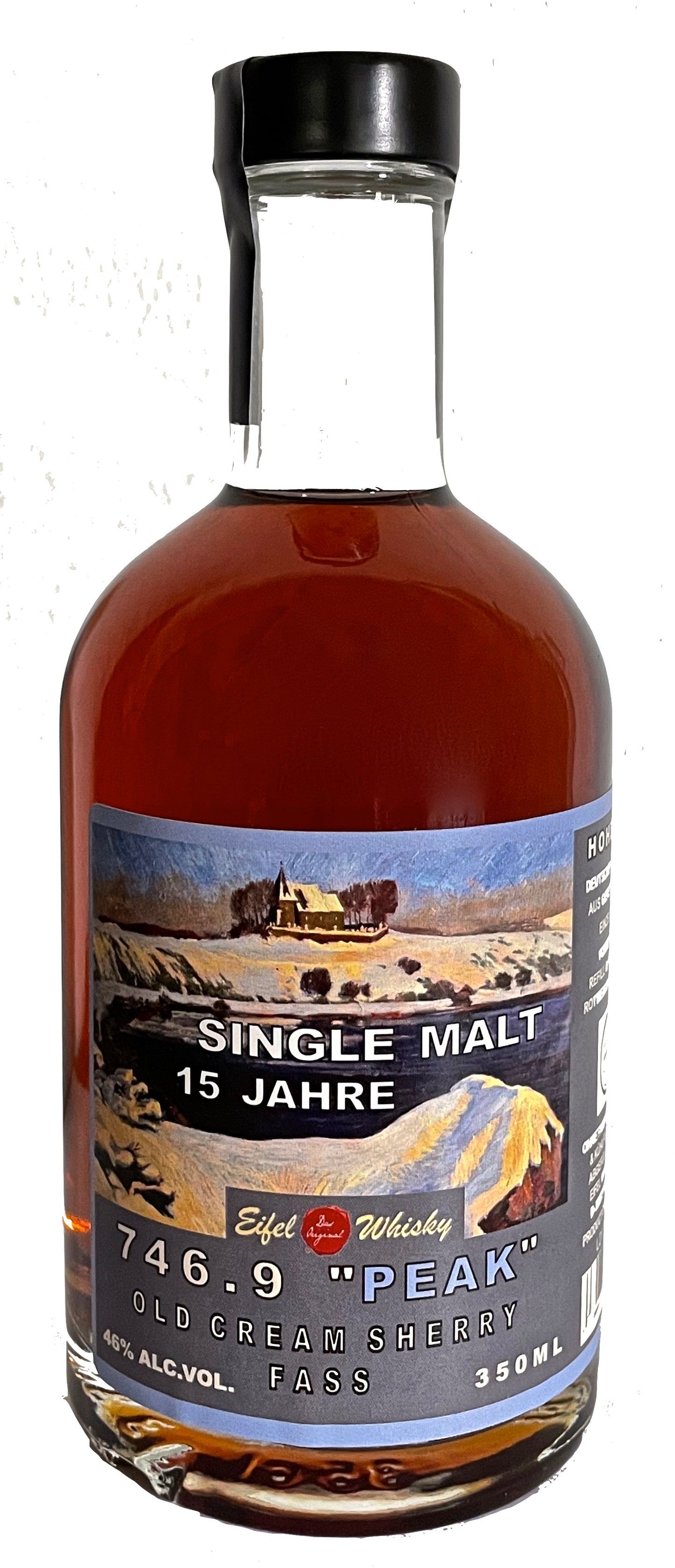 Eifel Whisky 746.9 Peak Single Malt "Old Cream Sherry Cask" (15 Jahre) 0,35l, 46%vol.