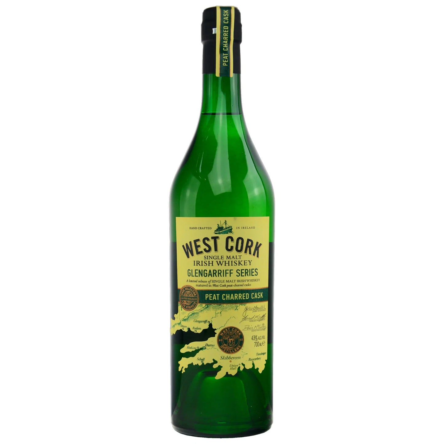 West Cork Glengarriff Series Peat Charred Cask 43%vol. 0,7l