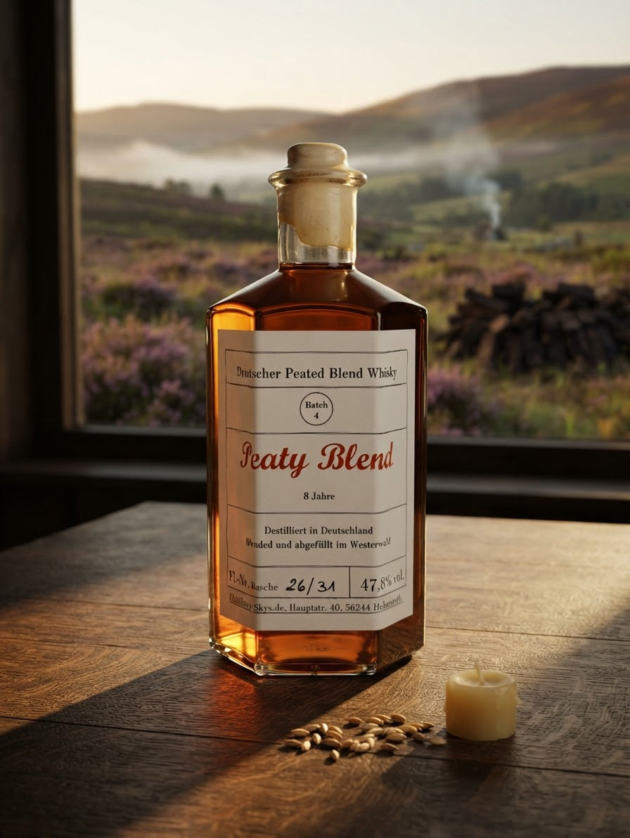 Batch 4  "Peaty Blend Whisky" 47,6%vol., 0,5l + 20ml Sample