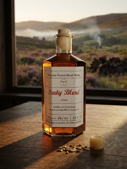 Batch 4  "Peaty Blend Whisky" 47,6%vol., 0,5l + 20ml Sample