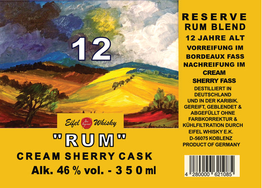 Eifel Rum 746.9 "Cream Sherry Cask" 12 Jahre, 46%vol. 0,35l