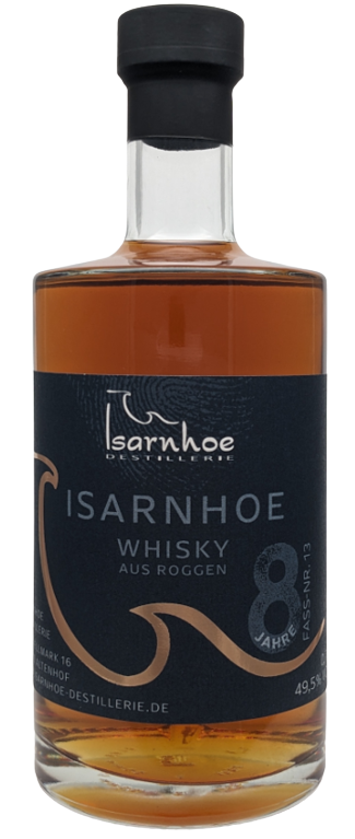 Isarnhoe Destillerie - Whisky aus Roggen – 8 Jahre 49,5%vol., 0,7l