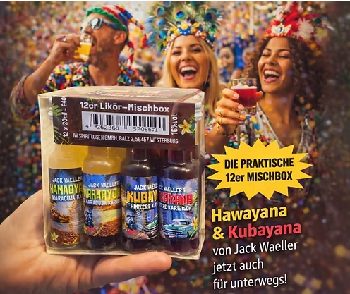 Jack Waeller Hawayana & Kubayana Box 12 x 20ml (16% vol.)