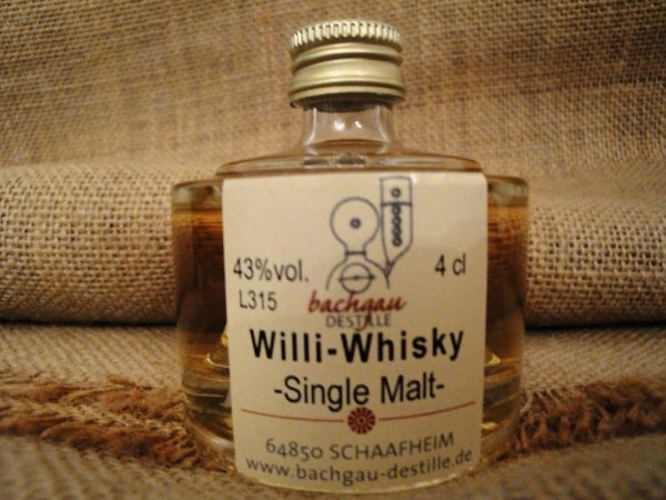 Bachgau-Willi Whisky Single Malt 43% vol. 0,04l