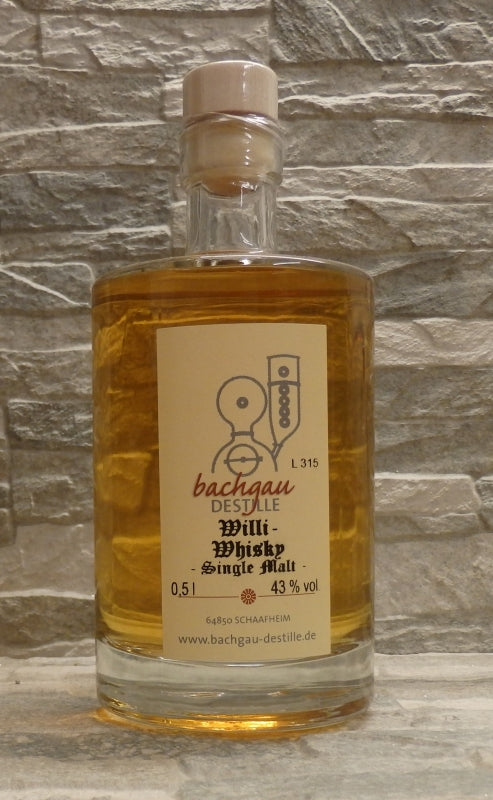 Bachgau-Willi Whisky Single Malt 43% vol. 0,5l