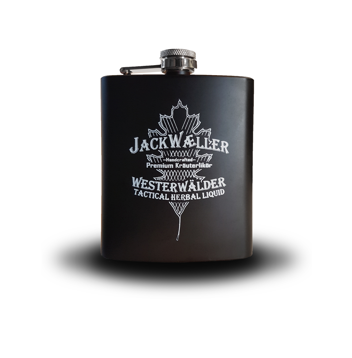 Jack Waeller Edelstahl Flachmann