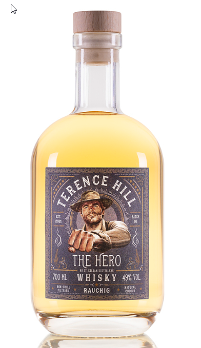 Terence Hill The Hero Whisky Peated 49%vol. 0,7l